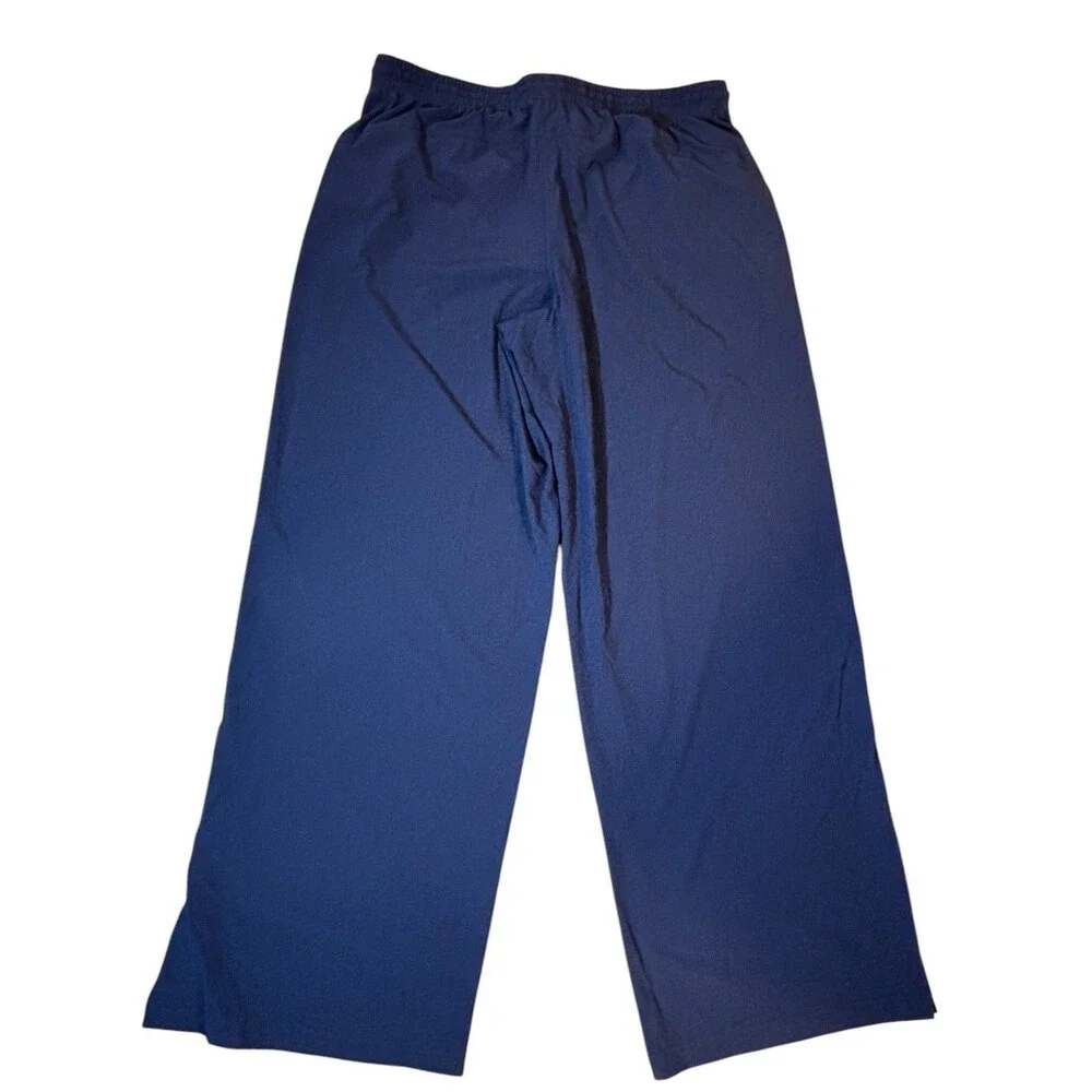 Lululemon Court Rival Wide-Leg Track Pants Size 12 NWT Club Navy White Trim